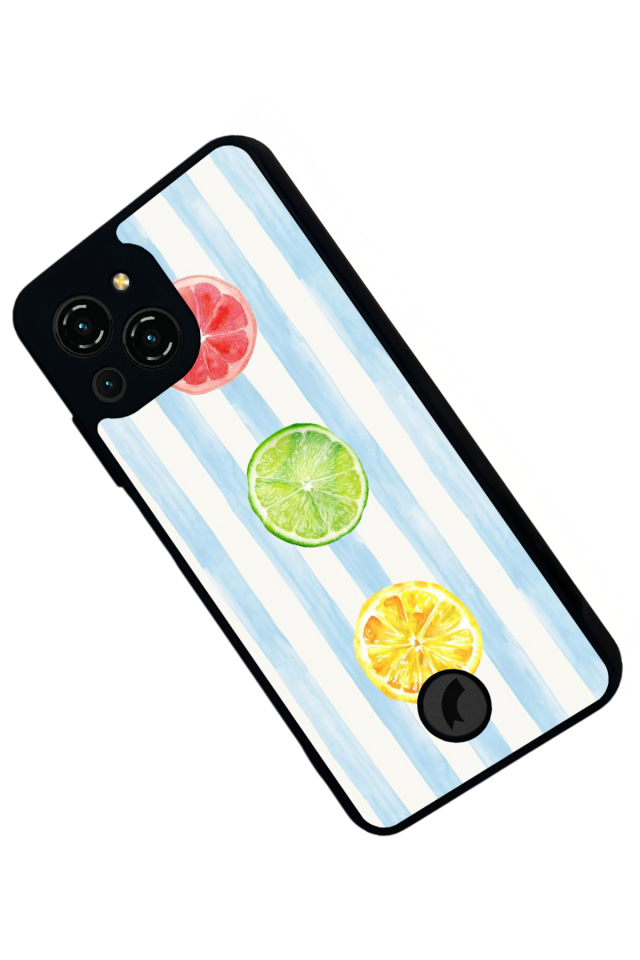 Reeder S23 Pro Max Uyumlu Limon Tasarımlı Glossy Premium Kılıf