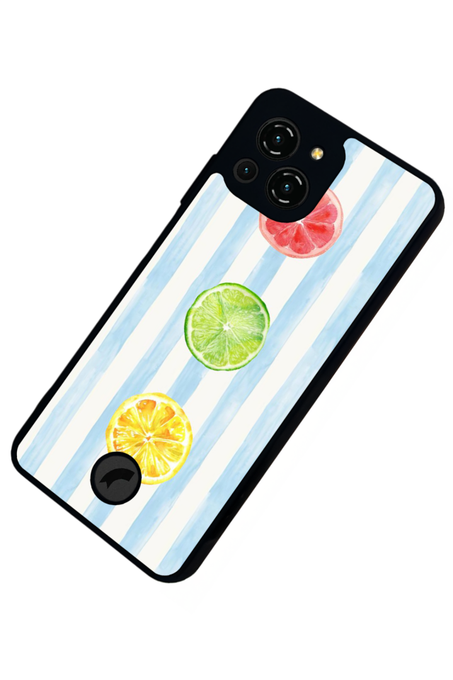 Reeder S23 Pro Max Uyumlu Limon Tasarımlı Glossy Premium Kılıf