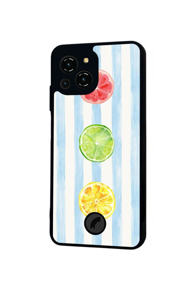 Reeder S23 Pro Max Uyumlu Limon Tasarımlı Glossy Premium Kılıf