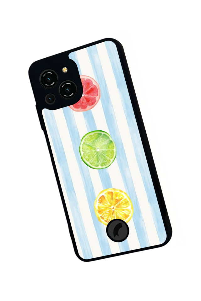 Reeder S23 Pro Max Uyumlu Limon Tasarımlı Glossy Premium Kılıf