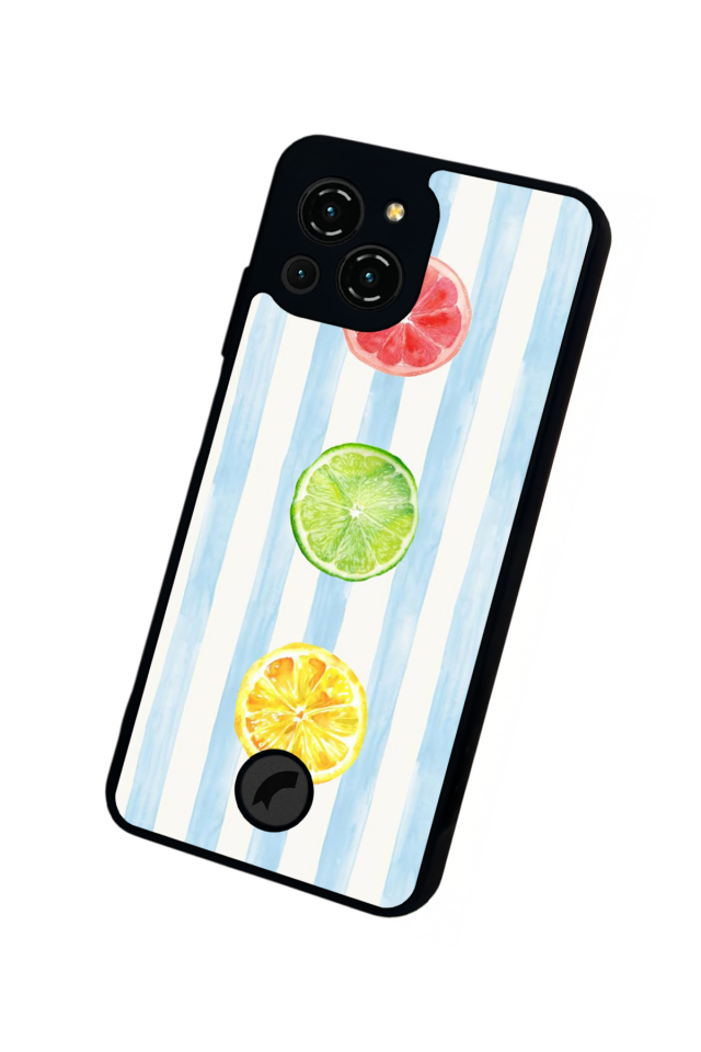 Reeder S23 Pro Max Uyumlu Limon Tasarımlı Glossy Premium Kılıf