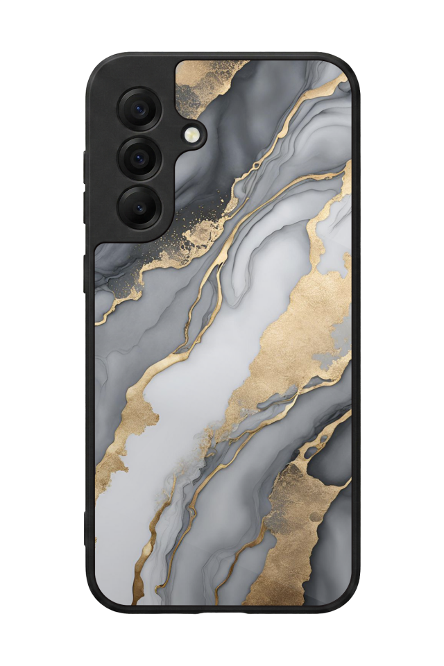 Samsung Galaxy A17 Uyumlu Mermer Marble Tasarımlı Glossy Premium Kılıf