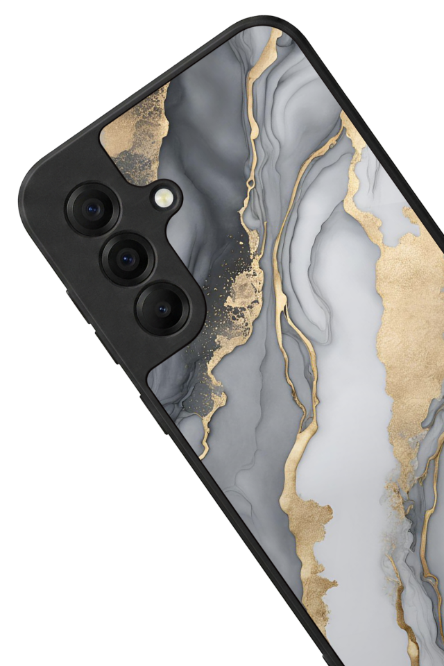 Samsung Galaxy A17 Uyumlu Mermer Marble Tasarımlı Glossy Premium Kılıf