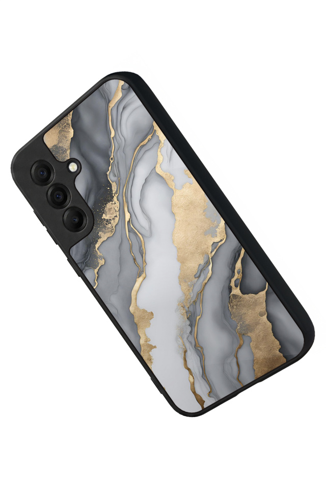 Samsung Galaxy A17 Uyumlu Mermer Marble Tasarımlı Glossy Premium Kılıf