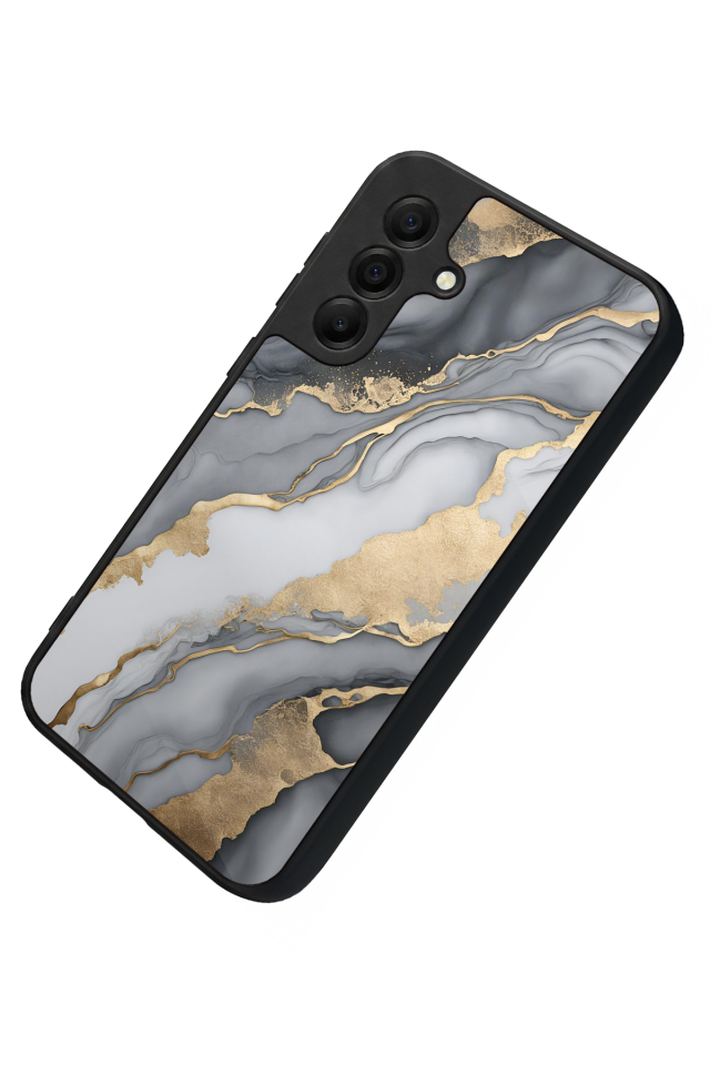 Samsung Galaxy A17 Uyumlu Mermer Marble Tasarımlı Glossy Premium Kılıf