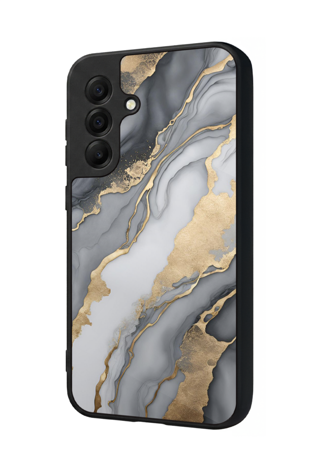 Samsung Galaxy A17 Uyumlu Mermer Marble Tasarımlı Glossy Premium Kılıf