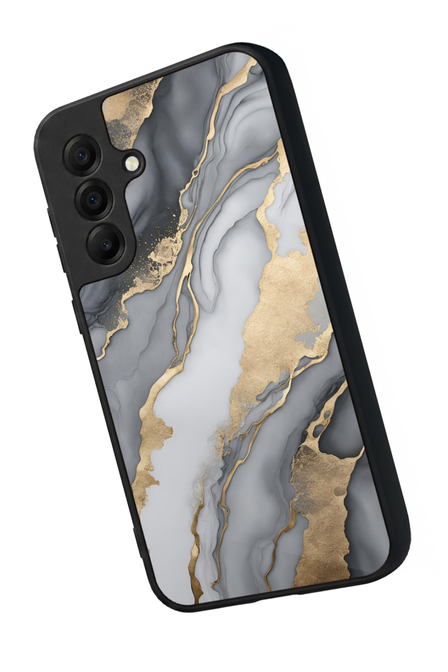 Samsung Galaxy A17 Uyumlu Mermer Marble Tasarımlı Glossy Premium Kılıf