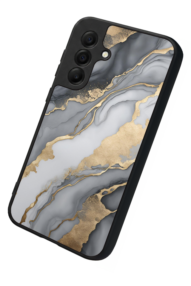 Samsung Galaxy A17 Uyumlu Mermer Marble Tasarımlı Glossy Premium Kılıf