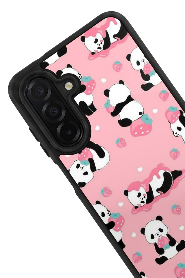 Samsung Galaxy A56 Uyumlu Panda Tasarımlı Glossy Premium Kılıf