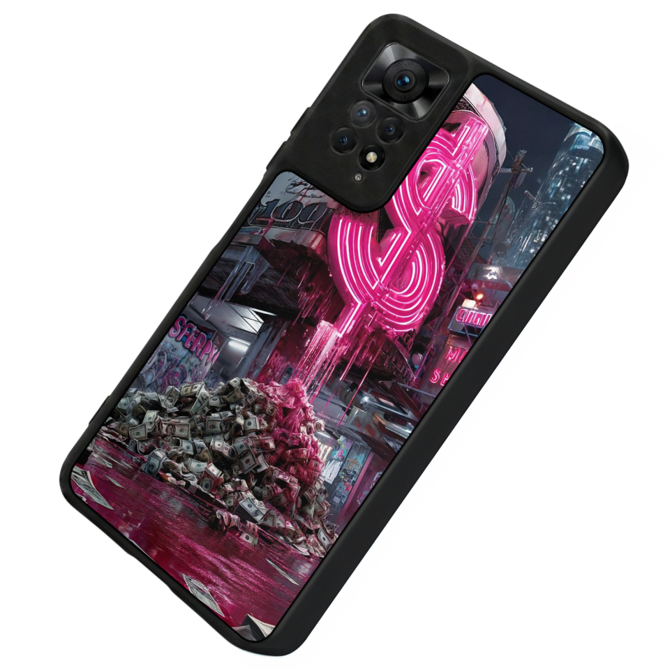Xiaomi Redmi Note 12 Pro Uyumlu Para Tasarımlı Glossy Premium Kılıf