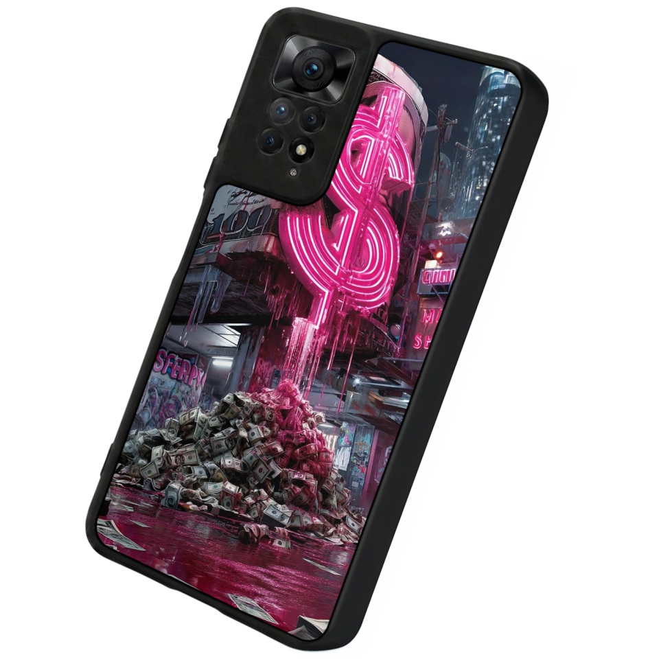 Xiaomi Redmi Note 12 Pro Uyumlu Para Tasarımlı Glossy Premium Kılıf