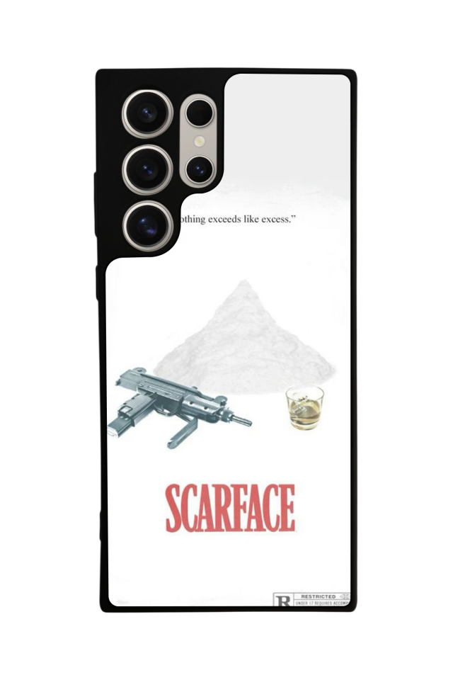 Samsung Galaxy S24 Ultra Uyumlu Scarface Tasarımlı Glossy Premium Kılıf