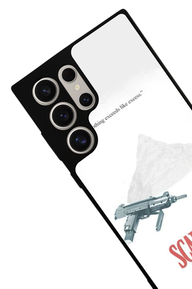 Samsung Galaxy S24 Ultra Uyumlu Scarface Tasarımlı Glossy Premium Kılıf