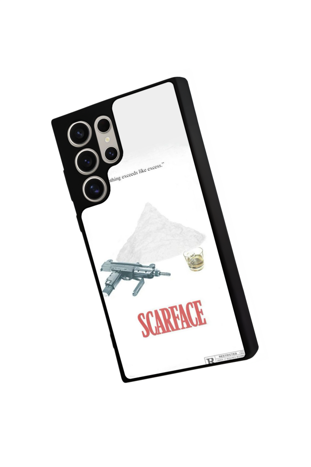 Samsung Galaxy S24 Ultra Uyumlu Scarface Tasarımlı Glossy Premium Kılıf