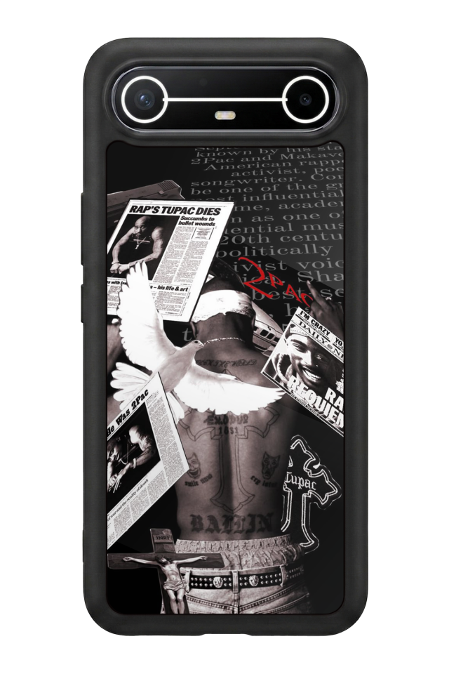 Tecno Spark Slim 5G Uyumlu Tupac Tasarımlı Glossy Premium Kılıf