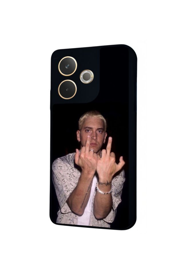 Oppo A5 Pro Uyumlu Eminem Tasarımlı Glossy Premium Kılıf