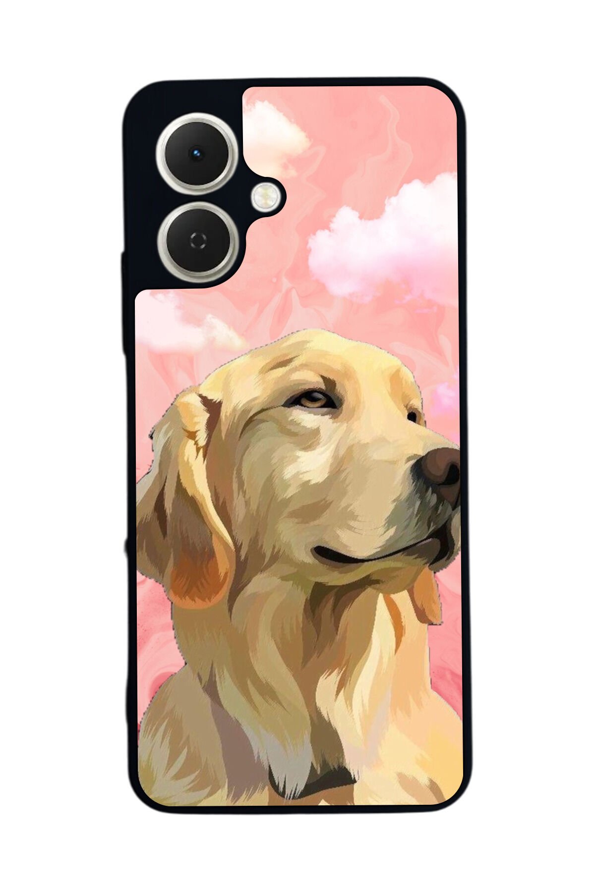 Tecno Spark GO 2 Uyumlu Golden Kopek Tasarımlı Glossy Premium Kılıf