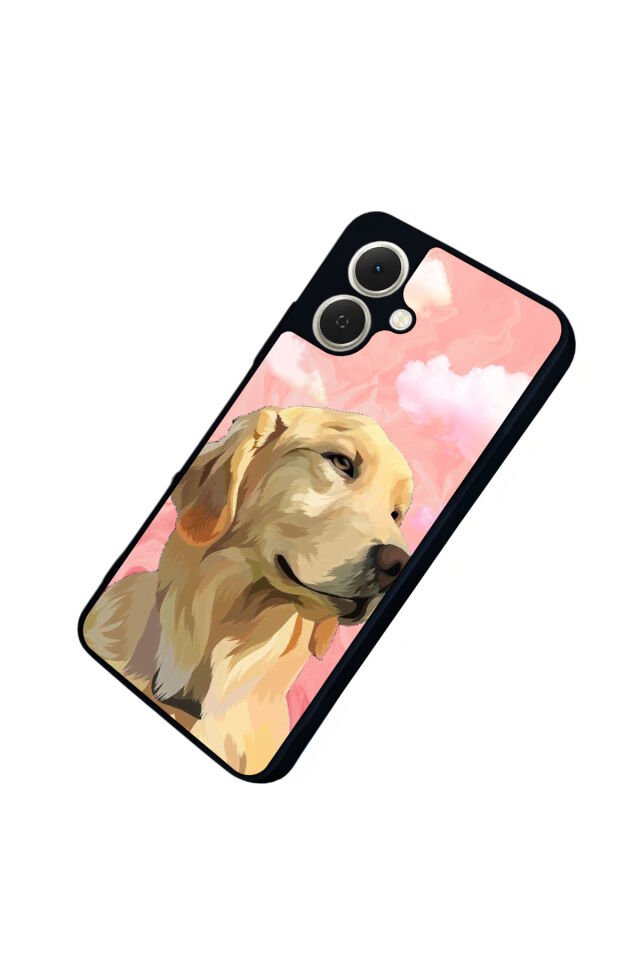 Tecno Spark GO 2 Uyumlu Golden Kopek Tasarımlı Glossy Premium Kılıf