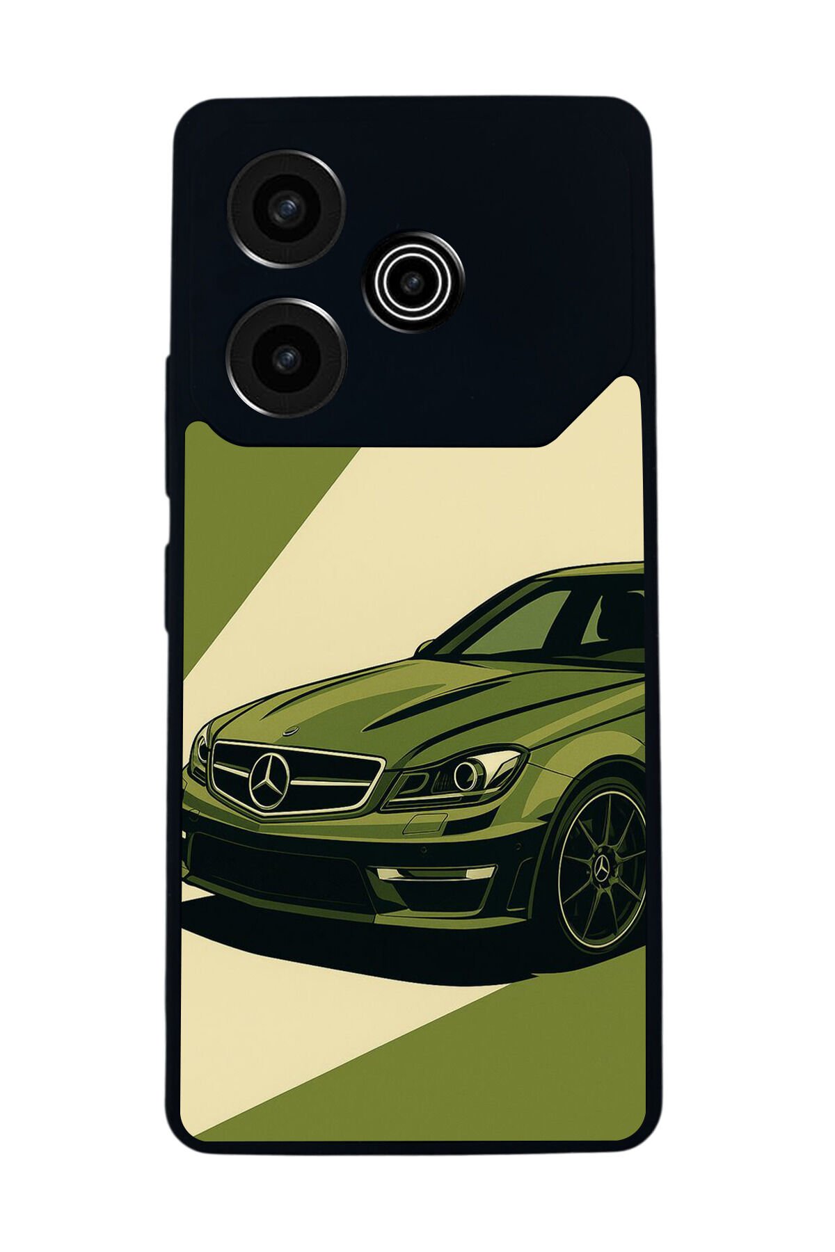 Tecno Pova 6 Uyumlu Mercedes Tasarımlı Glossy Premium Kılıf