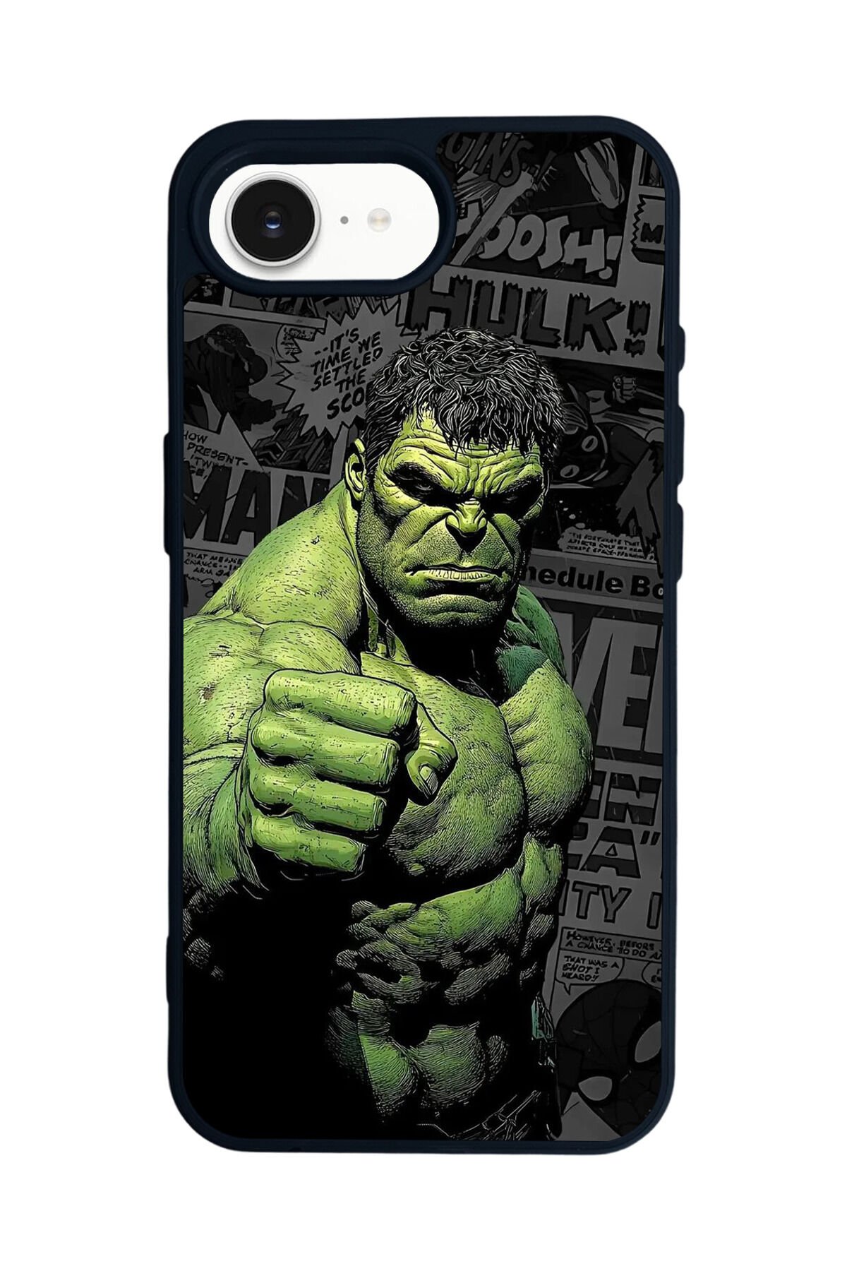 iPhone 16E Uyumlu Hulk Tasarımlı Glossy Premium Kılıf