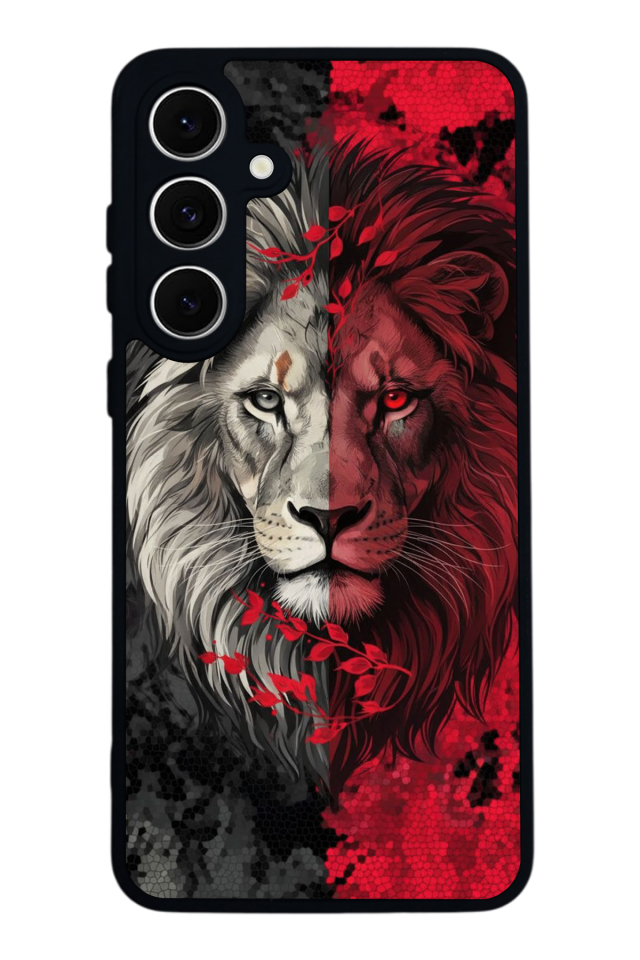 Samsung Galaxy A16 Uyumlu Aslan Tasarımlı Glossy Premium Kılıf