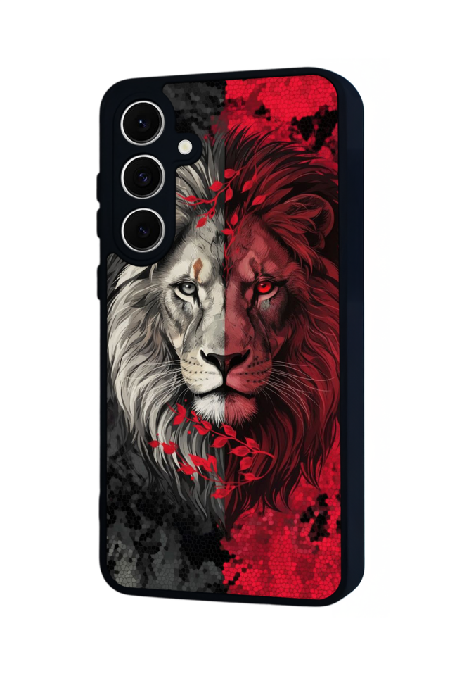 Samsung Galaxy A16 Uyumlu Aslan Tasarımlı Glossy Premium Kılıf