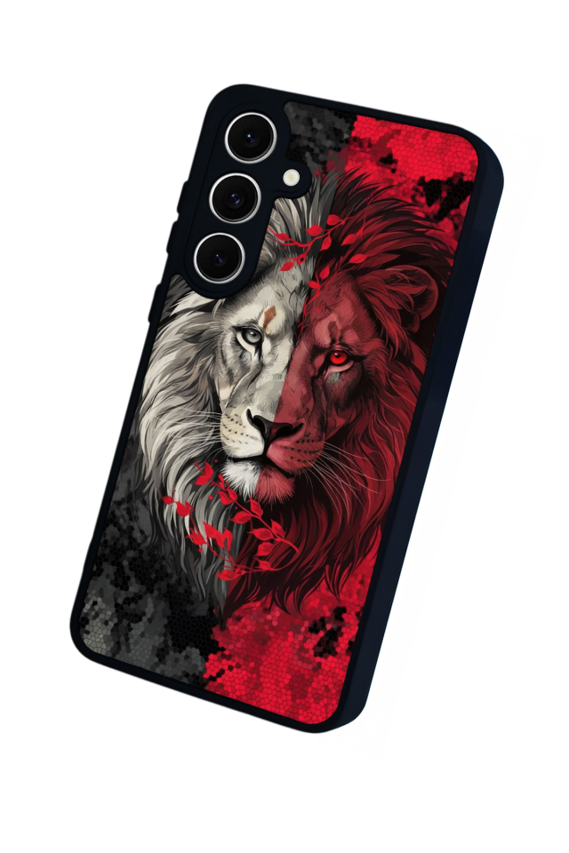 Samsung Galaxy A16 Uyumlu Aslan Tasarımlı Glossy Premium Kılıf