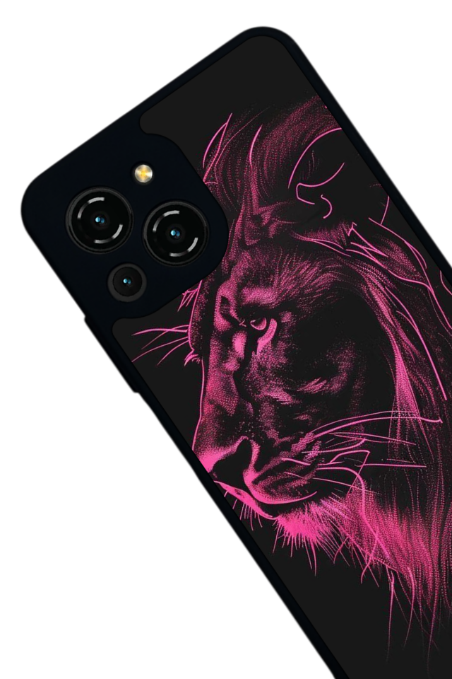 Reeder S23 Pro Max Uyumlu Aslan Tasarımlı Glossy Premium Kılıf