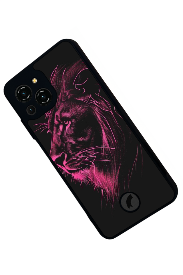 Reeder S23 Pro Max Uyumlu Aslan Tasarımlı Glossy Premium Kılıf