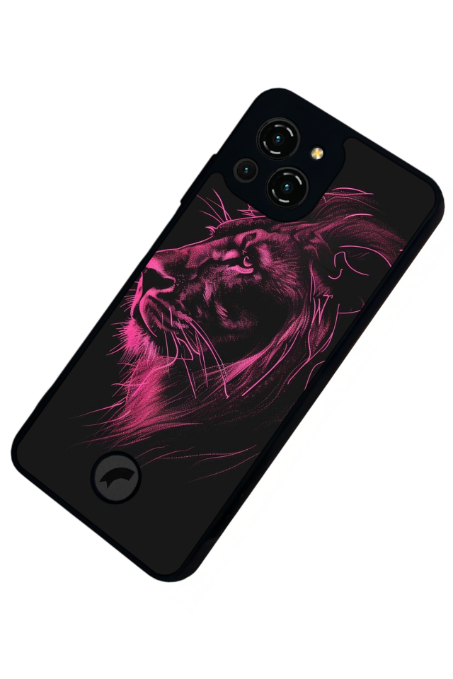 Reeder S23 Pro Max Uyumlu Aslan Tasarımlı Glossy Premium Kılıf