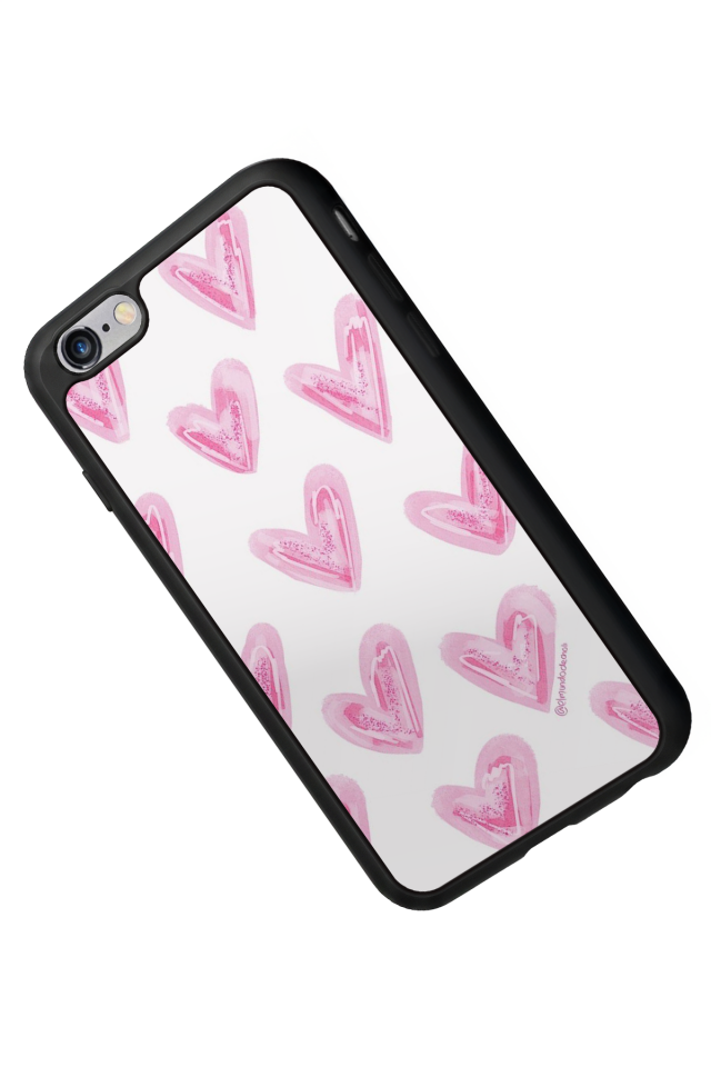 iPhone 6s Plus Uyumlu Kalp Love Tasarımlı Glossy Premium Kılıf