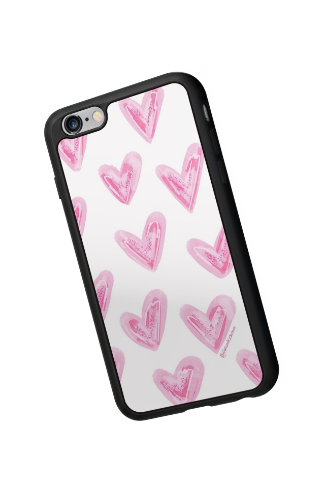 iPhone 6s Plus Uyumlu Kalp Love Tasarımlı Glossy Premium Kılıf