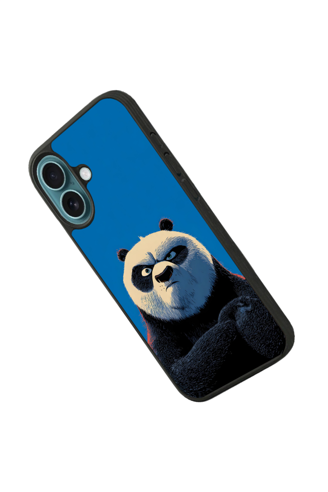 iPhone 16 Plus Uyumlu Kung Fu Panda Tasarımlı Glossy Premium Kılıf