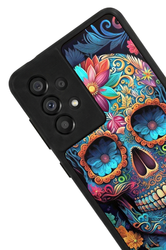 Samsung Galaxy A73 Uyumlu KuruKafa Tasarımlı Glossy Premium Kılıf