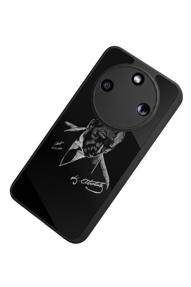 Honor Magic 8 Lite Uyumlu Mustafa Kemal Ataturk Tasarımlı Glossy Premium Kılıf