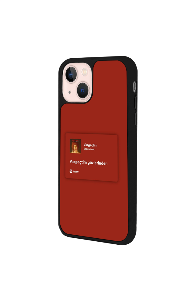 iPhone 13/14 Uyumlu Sarki Sozleri Tasarımlı Glossy Premium Kılıf