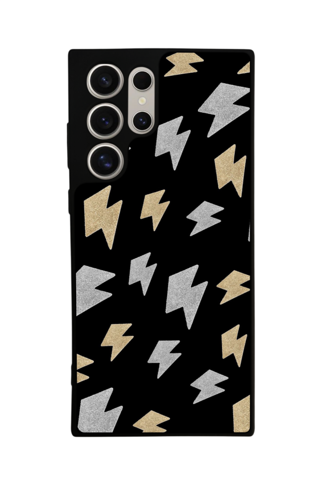 Samsung Galaxy S24 Ultra Uyumlu Simsek Tasarımlı Glossy Premium Kılıf