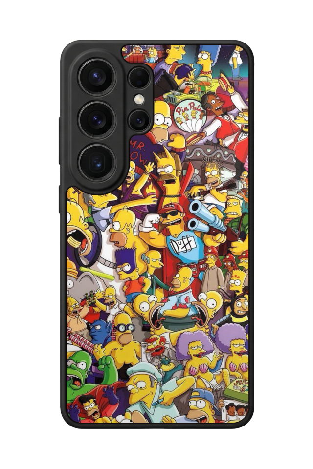 Samsung Galaxy S26 Ultra Uyumlu The Simpsons Tasarımlı Glossy Premium Kılıf