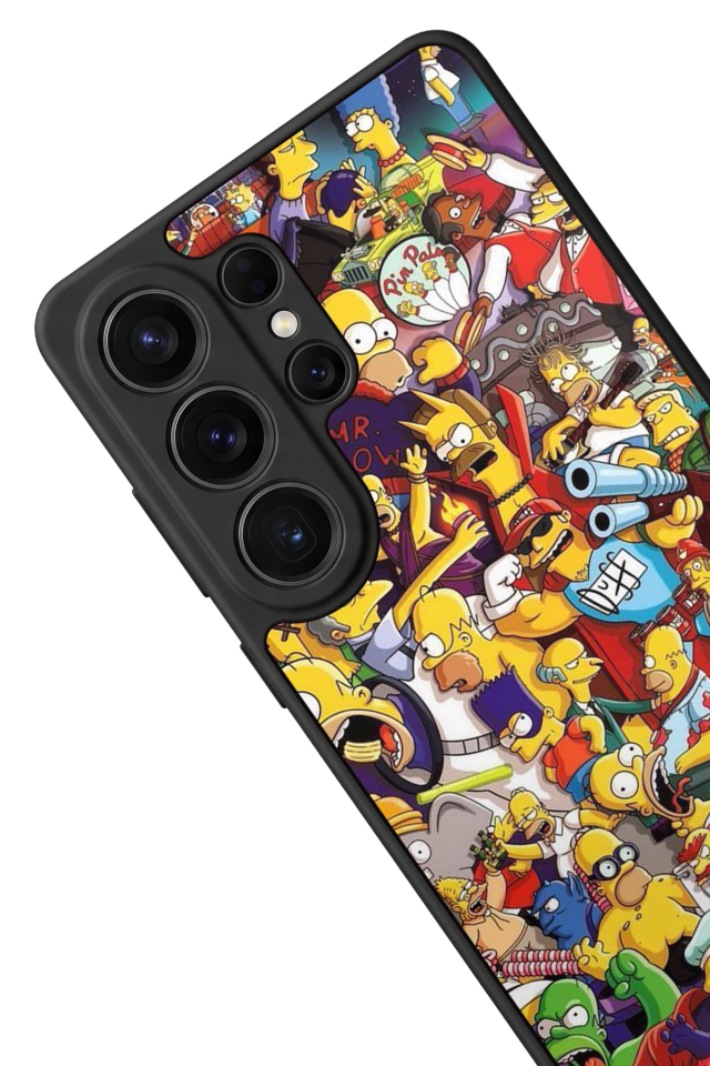 Samsung Galaxy S26 Ultra Uyumlu The Simpsons Tasarımlı Glossy Premium Kılıf