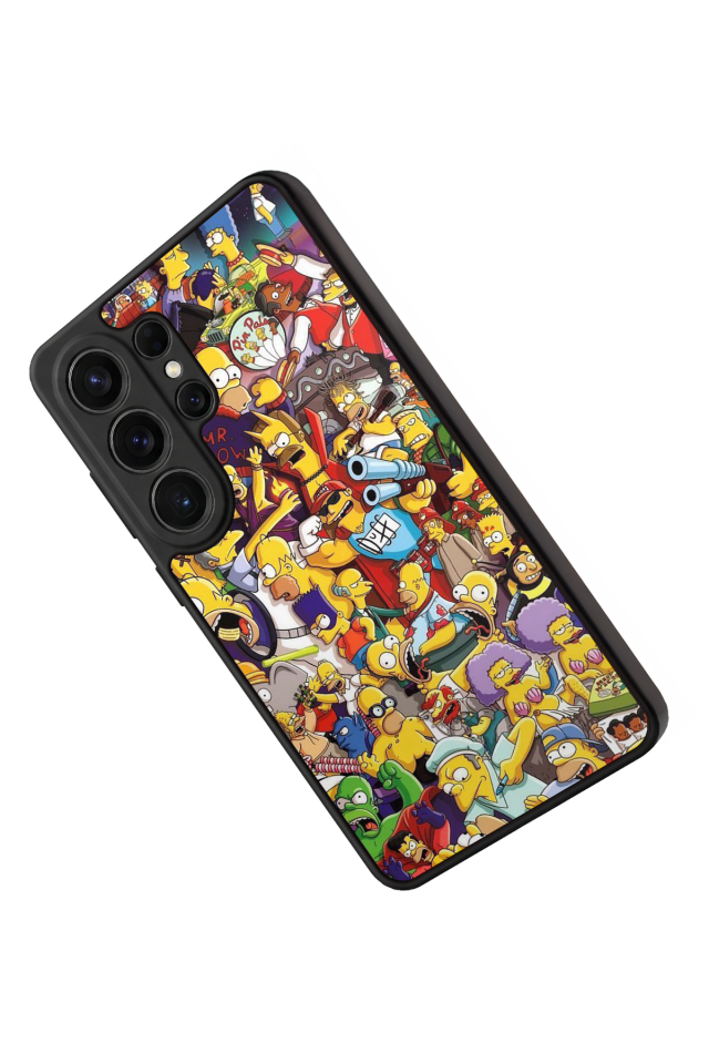 Samsung Galaxy S26 Ultra Uyumlu The Simpsons Tasarımlı Glossy Premium Kılıf