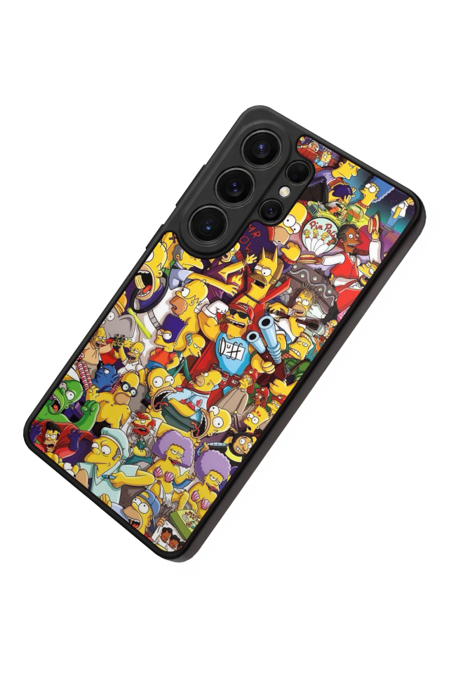 Samsung Galaxy S26 Ultra Uyumlu The Simpsons Tasarımlı Glossy Premium Kılıf