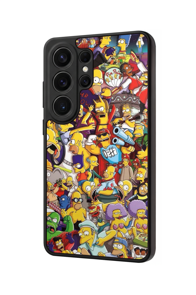 Samsung Galaxy S26 Ultra Uyumlu The Simpsons Tasarımlı Glossy Premium Kılıf