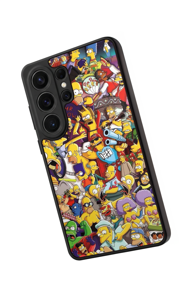 Samsung Galaxy S26 Ultra Uyumlu The Simpsons Tasarımlı Glossy Premium Kılıf