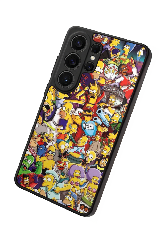 Samsung Galaxy S26 Ultra Uyumlu The Simpsons Tasarımlı Glossy Premium Kılıf