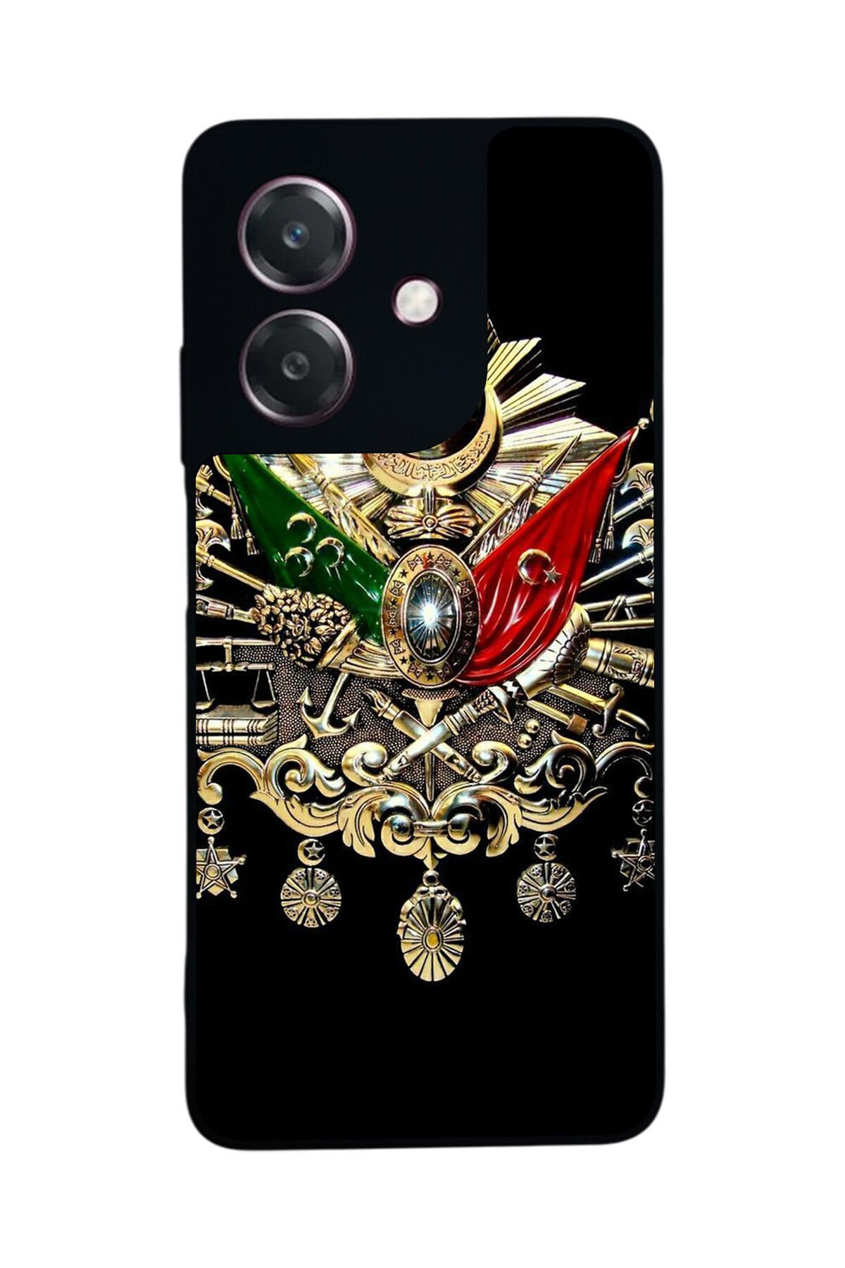 Oppo A3 5G Uyumlu Osmanli Tugrasi Tasarımlı Glossy Premium Kılıf