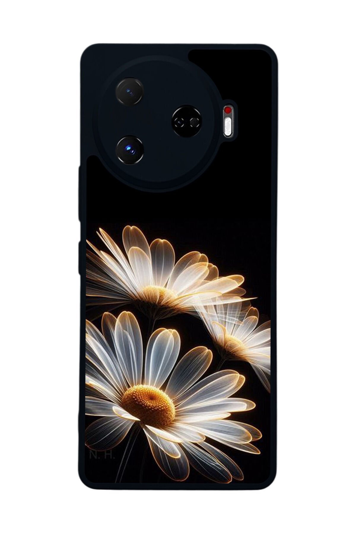 Tecno Camon 30 Pro Uyumlu Cicek Tasarımlı Glossy Premium Kılıf