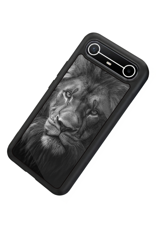 Tecno Spark Slim 5G Uyumlu Aslan Tasarımlı Glossy Premium Kılıf