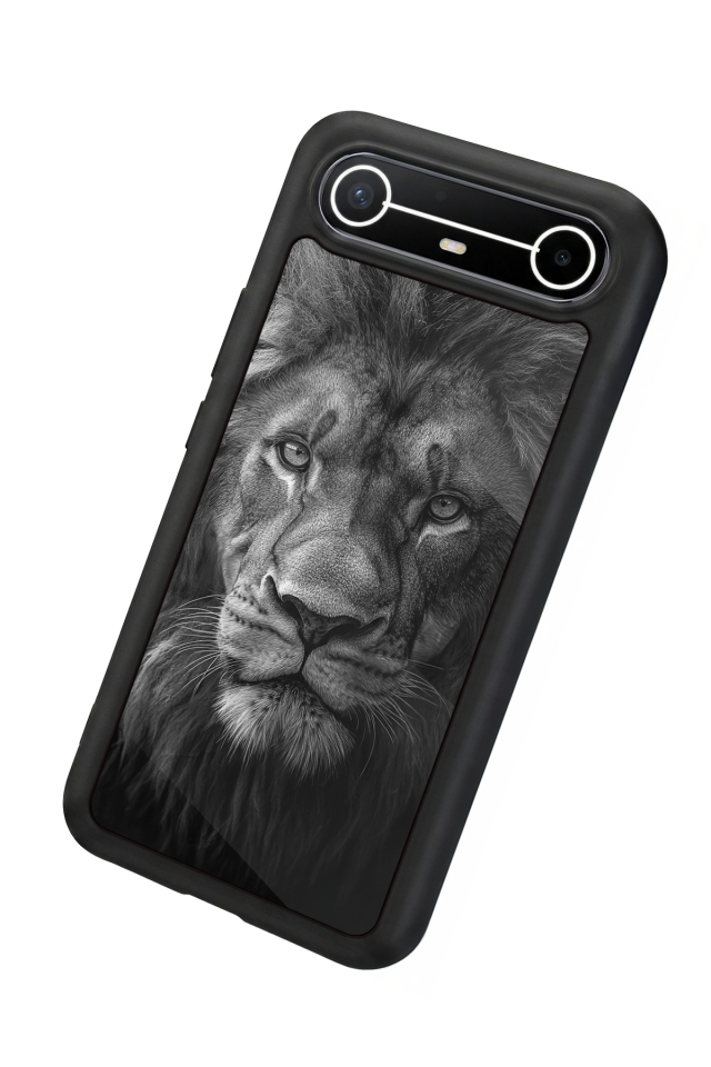 Tecno Spark Slim 5G Uyumlu Aslan Tasarımlı Glossy Premium Kılıf
