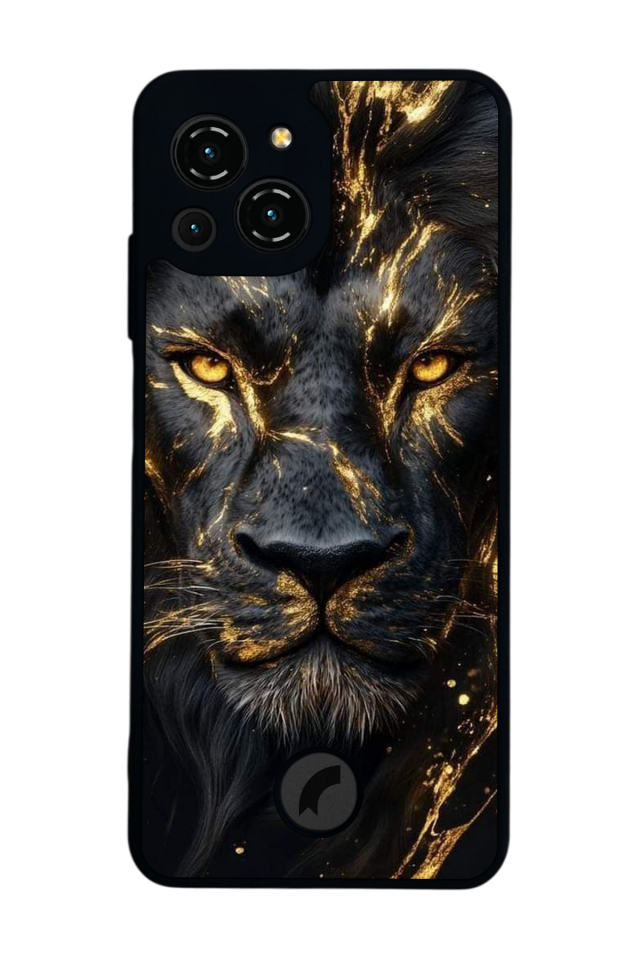 Reeder S23 Pro Max Uyumlu Aslan Tasarımlı Glossy Premium Kılıf