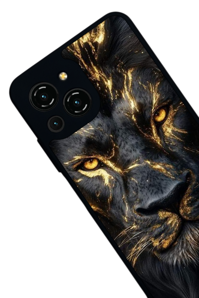 Reeder S23 Pro Max Uyumlu Aslan Tasarımlı Glossy Premium Kılıf